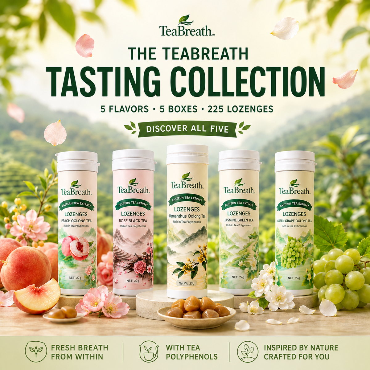 THE TEABREATH TASTING COLLECTION - All 5 Signature Flavors